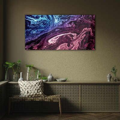 Glasbild Kosmischer Farbenwirbel