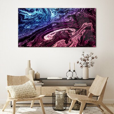 Glasbild Kosmischer Farbenwirbel
