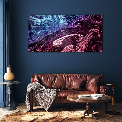 Glasbild Kosmischer Farbenwirbel