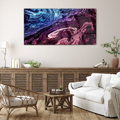 Glasbild Kosmischer Farbenwirbel