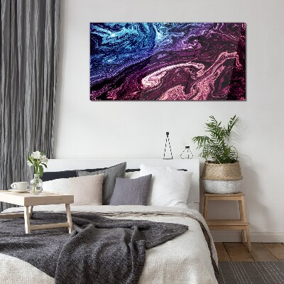 Glasbild Kosmischer Farbenwirbel