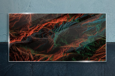 Glasbild Komplexe Farben und Texturen