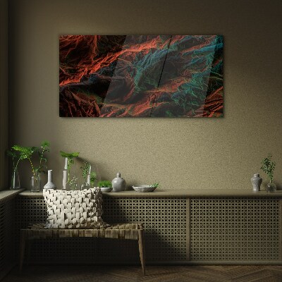 Glasbild Komplexe Farben und Texturen
