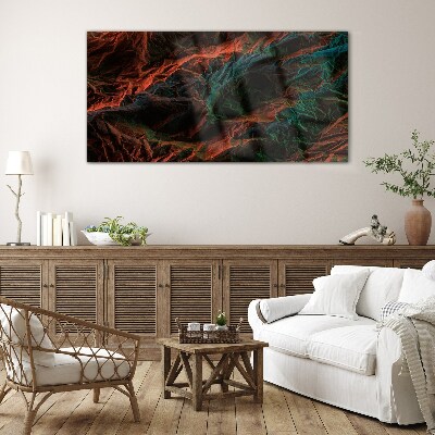 Glasbild Komplexe Farben und Texturen