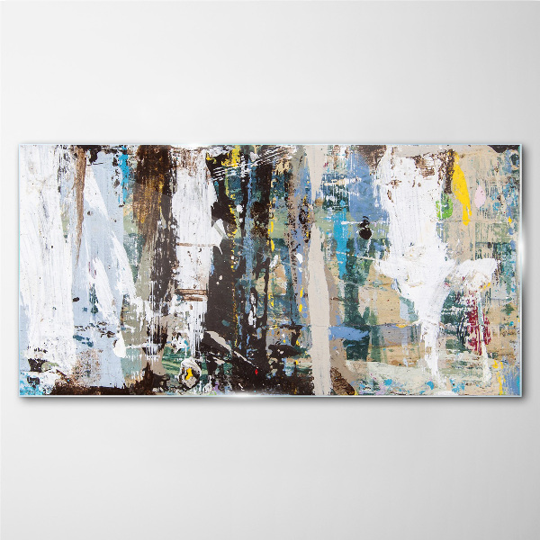Bild aus glas Abstraktes Mosaik der Farben