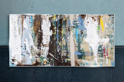 Bild aus glas Abstraktes Mosaik der Farben