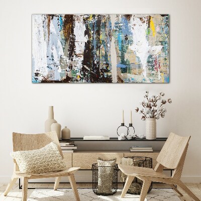 Bild aus glas Abstraktes Mosaik der Farben