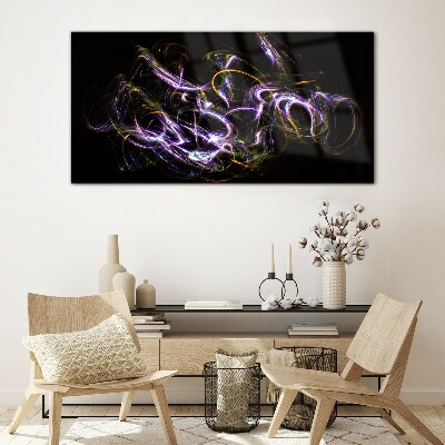 Glasbild Energie in Bewegung