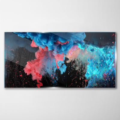 Foto auf glas Kosmische Explosion der Farben