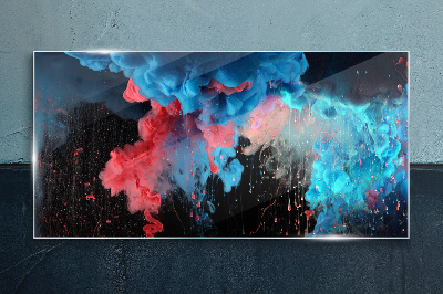 Foto auf glas Kosmische Explosion der Farben
