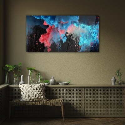 Foto auf glas Kosmische Explosion der Farben