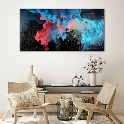 Foto auf glas Kosmische Explosion der Farben