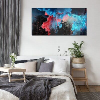 Foto auf glas Kosmische Explosion der Farben