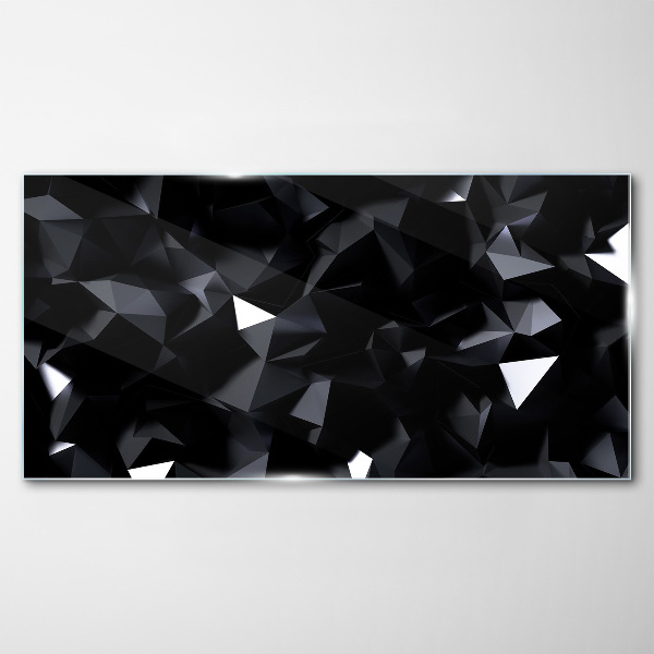 Foto auf glas Schwarzes geometrisches Mosaik