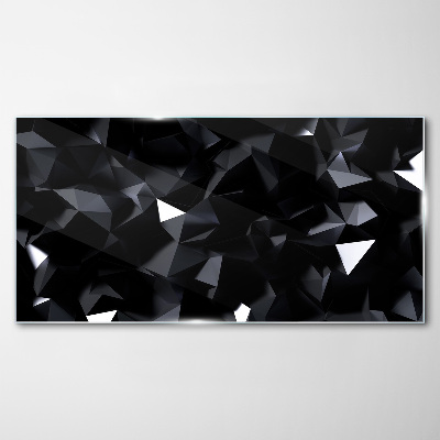 Foto auf glas Schwarzes geometrisches Mosaik