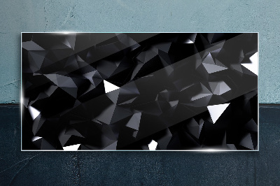Foto auf glas Schwarzes geometrisches Mosaik