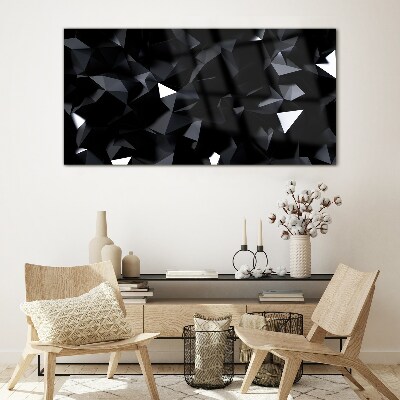 Foto auf glas Schwarzes geometrisches Mosaik