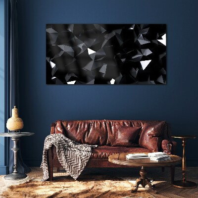 Foto auf glas Schwarzes geometrisches Mosaik