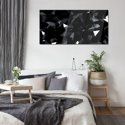 Foto auf glas Schwarzes geometrisches Mosaik