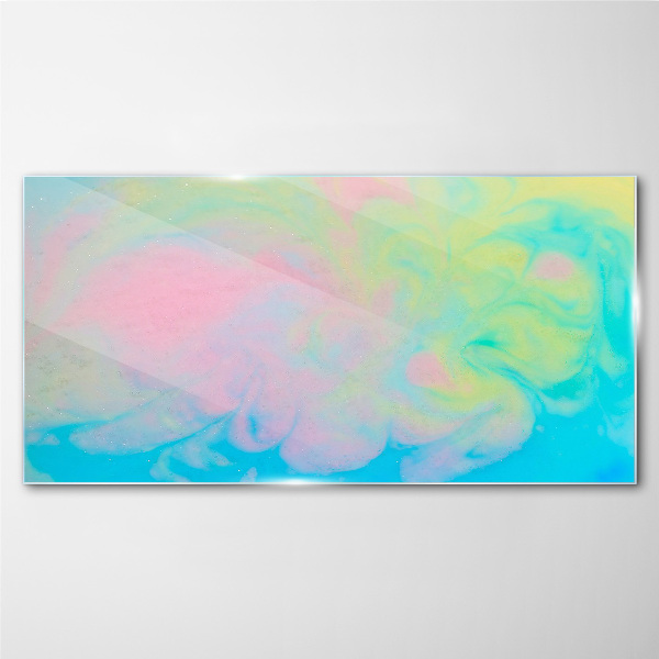 Glasbild Pastellträume in Bewegung