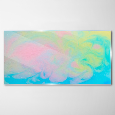 Glasbild Pastellträume in Bewegung