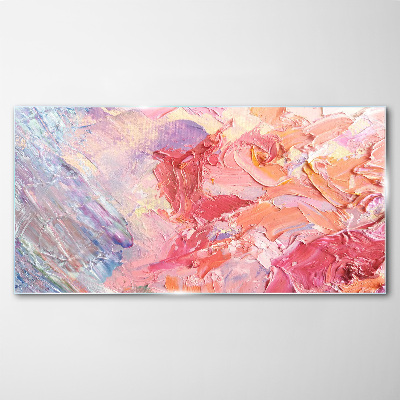 Glasbild Pastellfarbene Emotionen in Bewegung