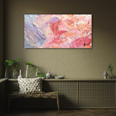 Glasbild Pastellfarbene Emotionen in Bewegung