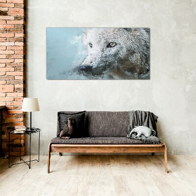 Glasbild Wolfs Geheimnis