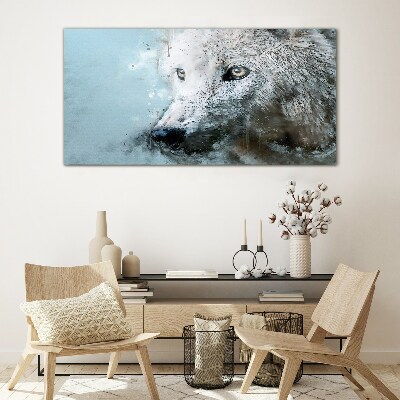 Glasbild Wolfs Geheimnis