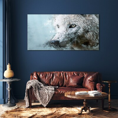 Glasbild Wolfs Geheimnis