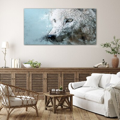 Glasbild Wolfs Geheimnis