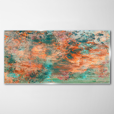 Bild auf glas Abstrakte Landschaft in den Farben des Feuers