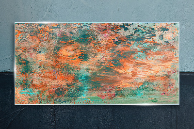 Bild auf glas Abstrakte Landschaft in den Farben des Feuers