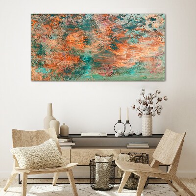 Bild auf glas Abstrakte Landschaft in den Farben des Feuers