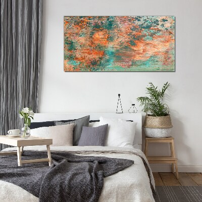 Bild auf glas Abstrakte Landschaft in den Farben des Feuers