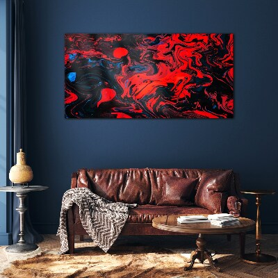 Glasbild Kosmischer Tanz der Farben