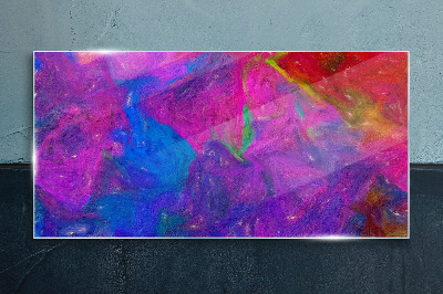 Glasbild Ein bunter Wirbelwind der Gefühle