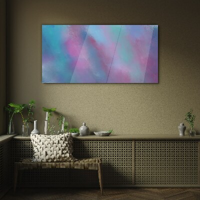 Foto glasbild Pastellträume in den Wolken