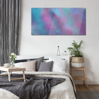Foto glasbild Pastellträume in den Wolken