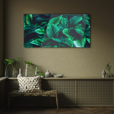 Glasbild Grüne Blättersymphonie