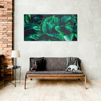 Glasbild Grüne Blättersymphonie