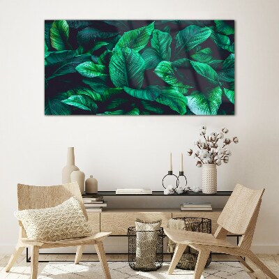 Glasbild Grüne Blättersymphonie