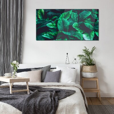 Glasbild Grüne Blättersymphonie