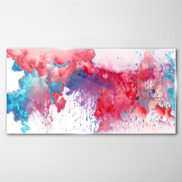 Glasbild Bunte Wirbel