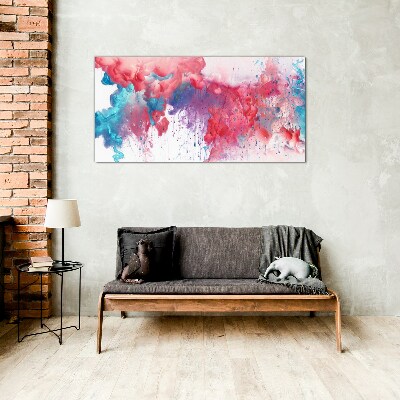 Glasbild Bunte Wirbel