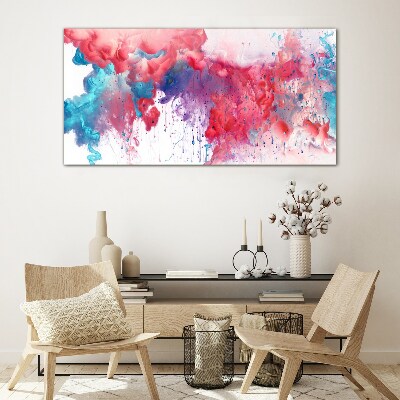 Glasbild Bunte Wirbel