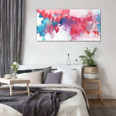 Glasbild Bunte Wirbel