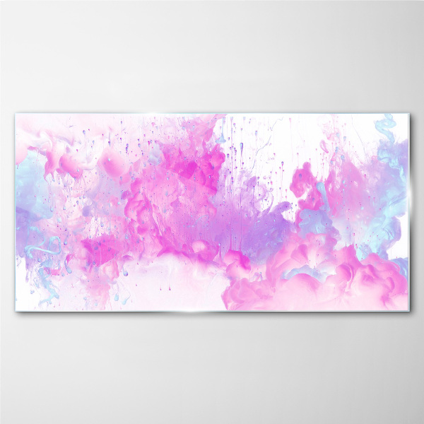 Bild auf glas Rosa Wasserexplosionen