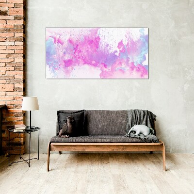 Bild auf glas Rosa Wasserexplosionen