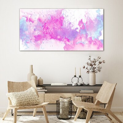 Bild auf glas Rosa Wasserexplosionen